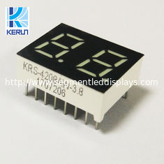 সাদা 0.4 ইঞ্চি ডুয়াল ডিজিট 7 সেগমেন্ট LED ডিসপ্লে কমন অ্যানোড