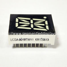 কাস্টমাইজড সাইজ 1 ডিজিট 16 সেগমেন্ট LED ডিসপ্লে 0.8 ইঞ্চি হোয়াইট কালার