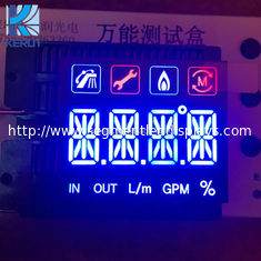নীল রঙের কাস্টম LED ডিসপ্লে 4 ডিজিট 45*38 মিমি পরিবেশ বান্ধব